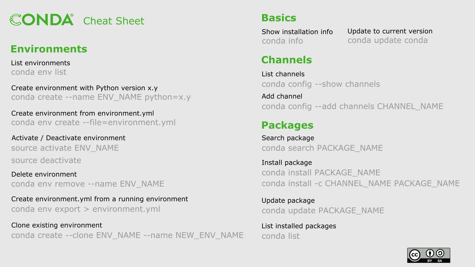 Install Conda to manage R/Python environments and packages